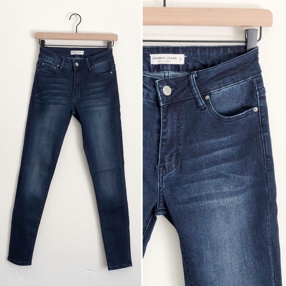 Hammer Jeans Denim - Hammer Jeans Mid Rise Skinny Ankle Sz 3